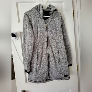 Calvin Klein Tunic Sweatshirt Zip Up with Hood